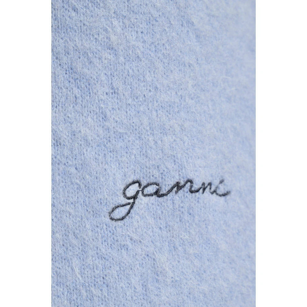 Ganni Trui met logo Blue Dames