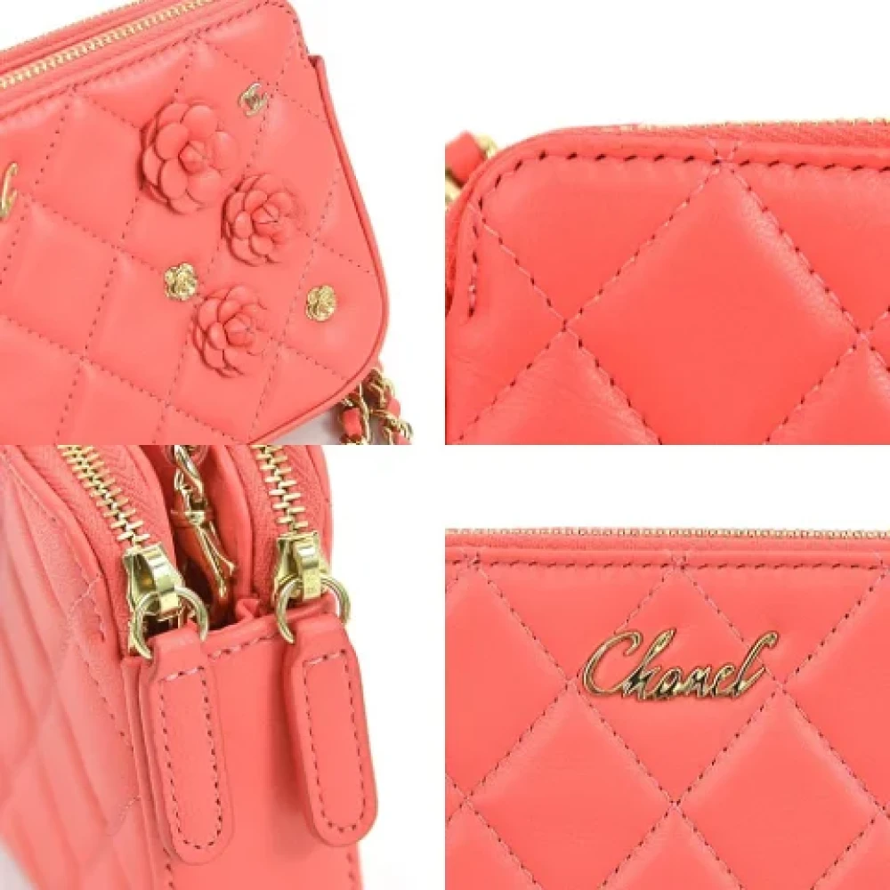 Chanel Vintage Pre-owned Leather shoulder-bags Pink Dames