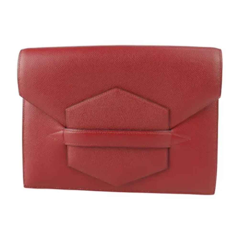 Hermès Vintage Pre-owned Fabric clutches Red Dames