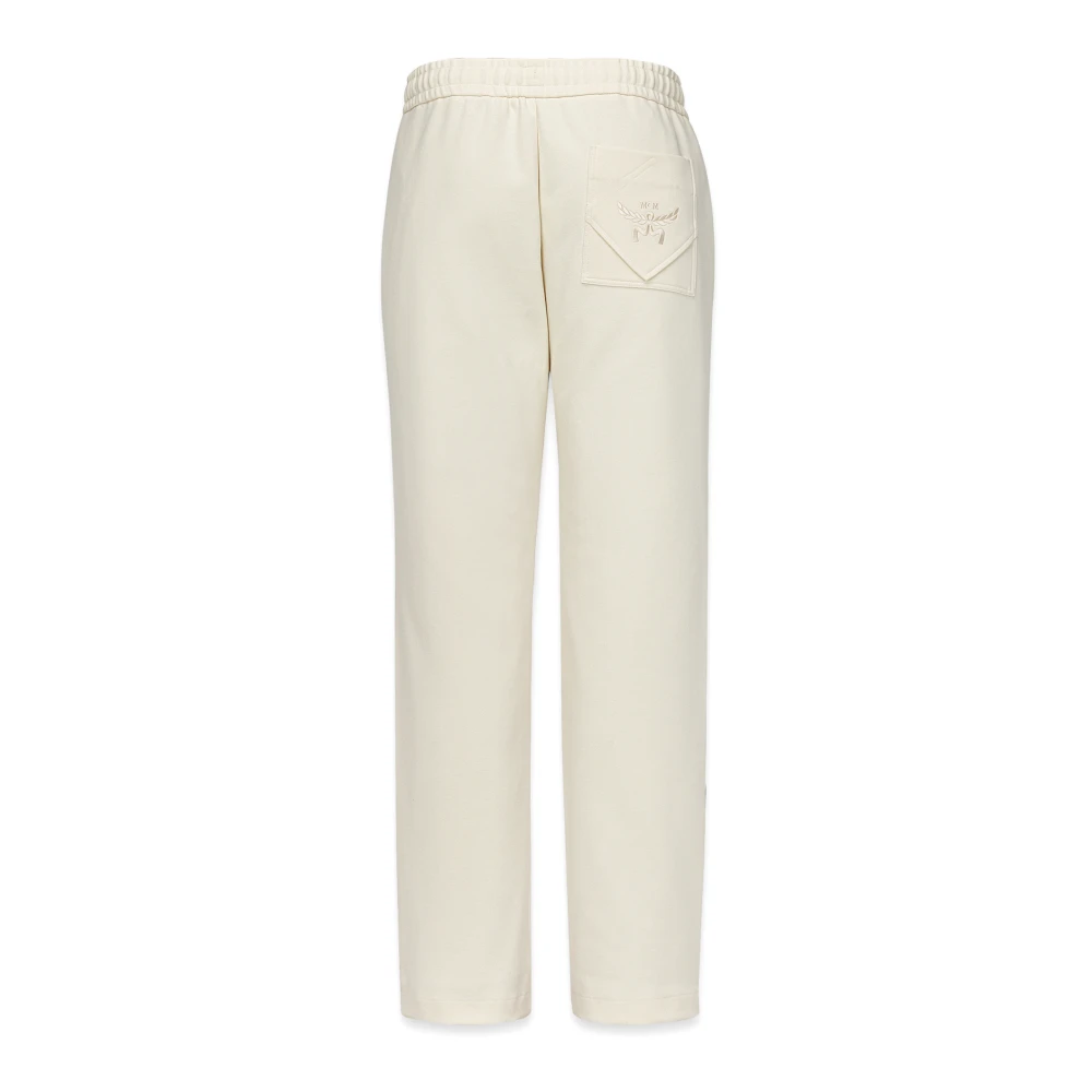 MCM Essentiële trainingsbroek in Romanit met logo White Heren
