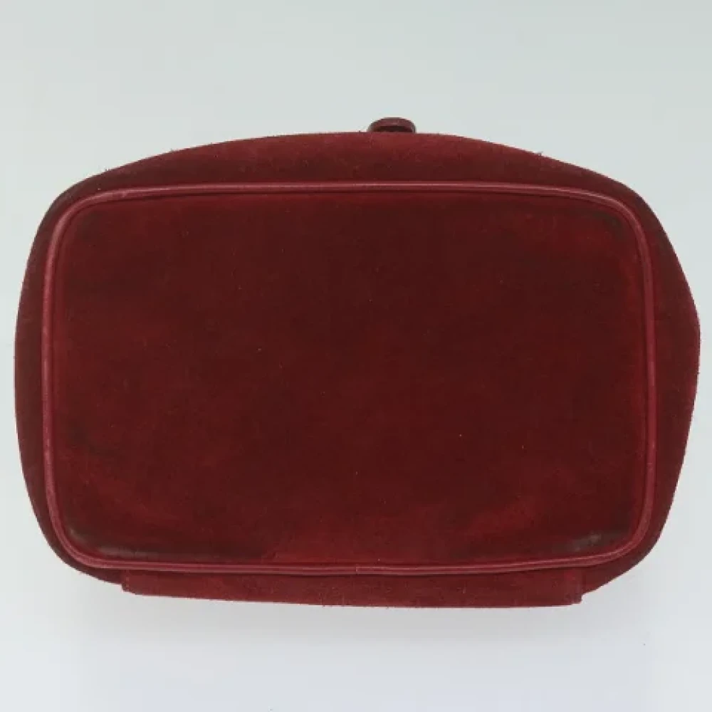 Gucci Vintage Pre-owned Suede clutches Red Dames