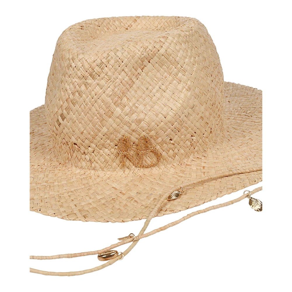 Ruslan Baginskiy Beige Cut-Out Brim Hat Beige Dames