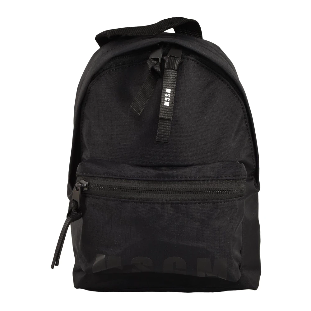 Msgm Polyester Rugzak Black Heren