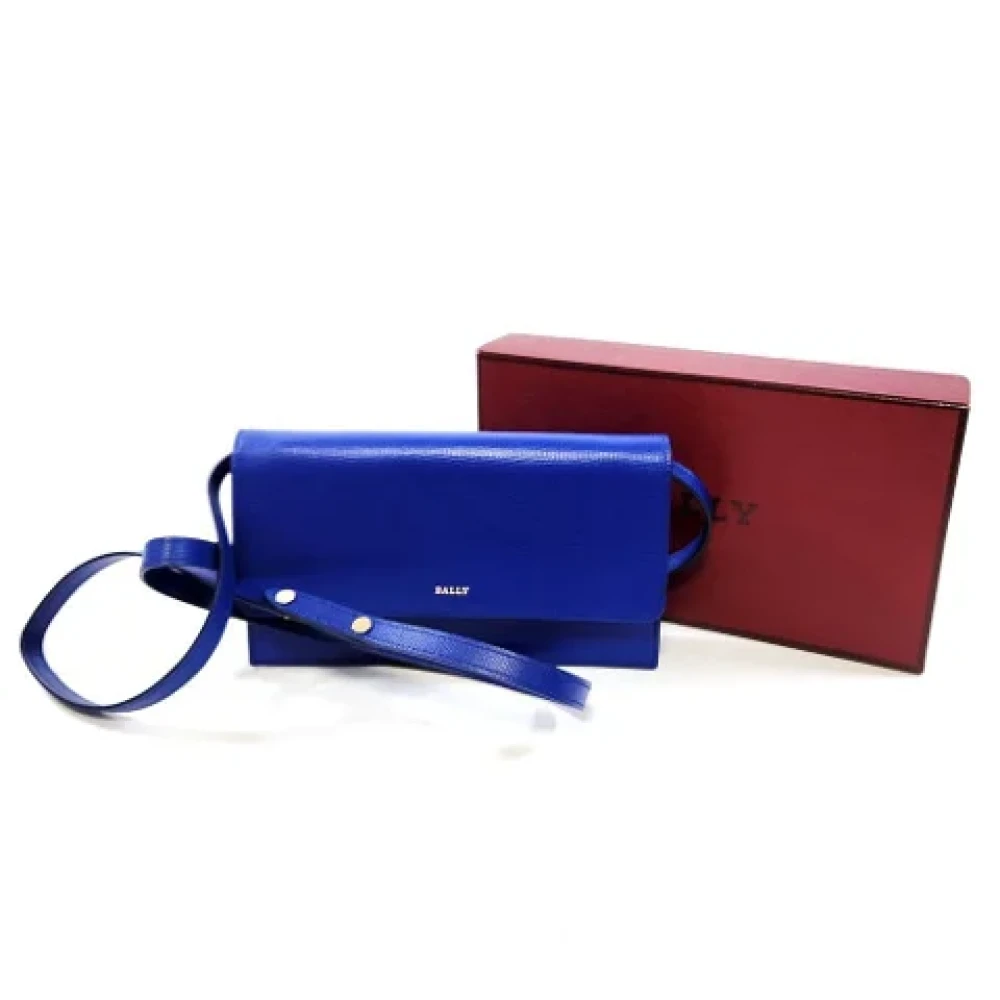 Bally Pre-owned Leather wallets Blue Dames