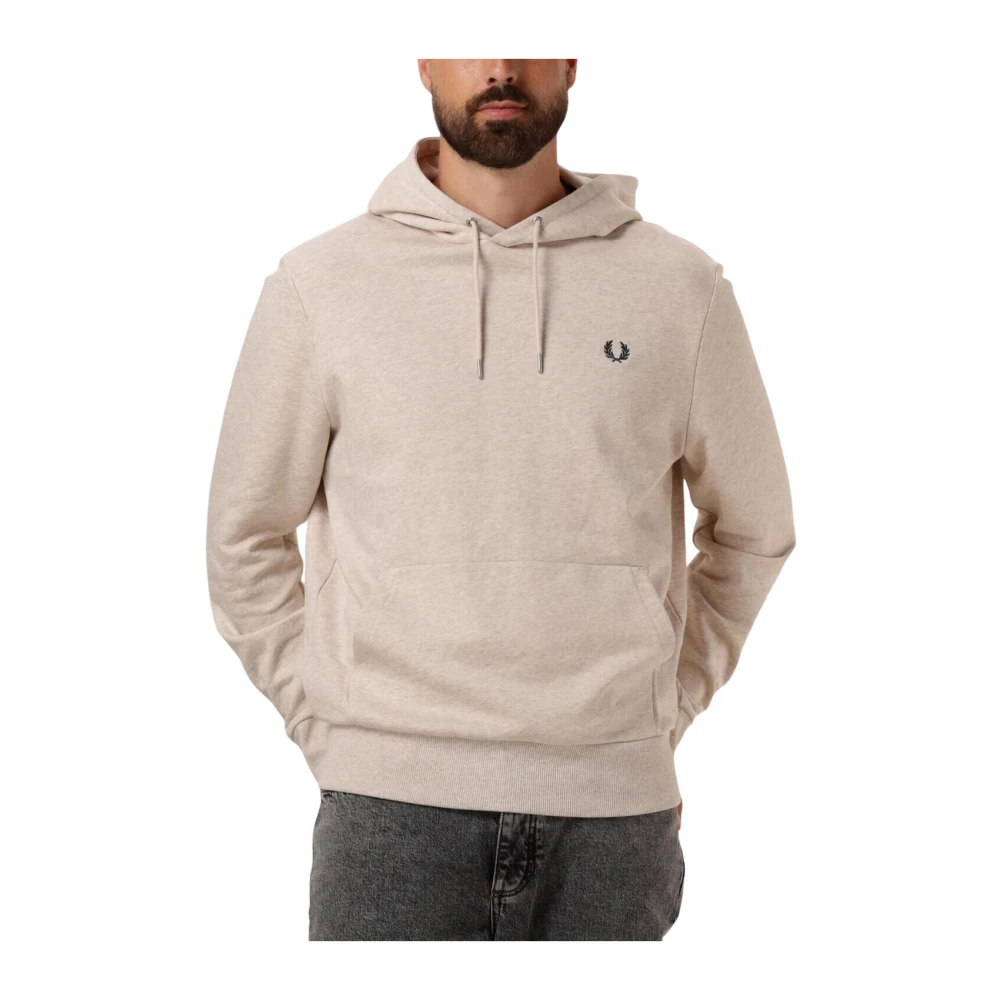 FRED PERRY Heren Truien & Vesten Tipped Hooded Sweatshirt Gebroken Wit