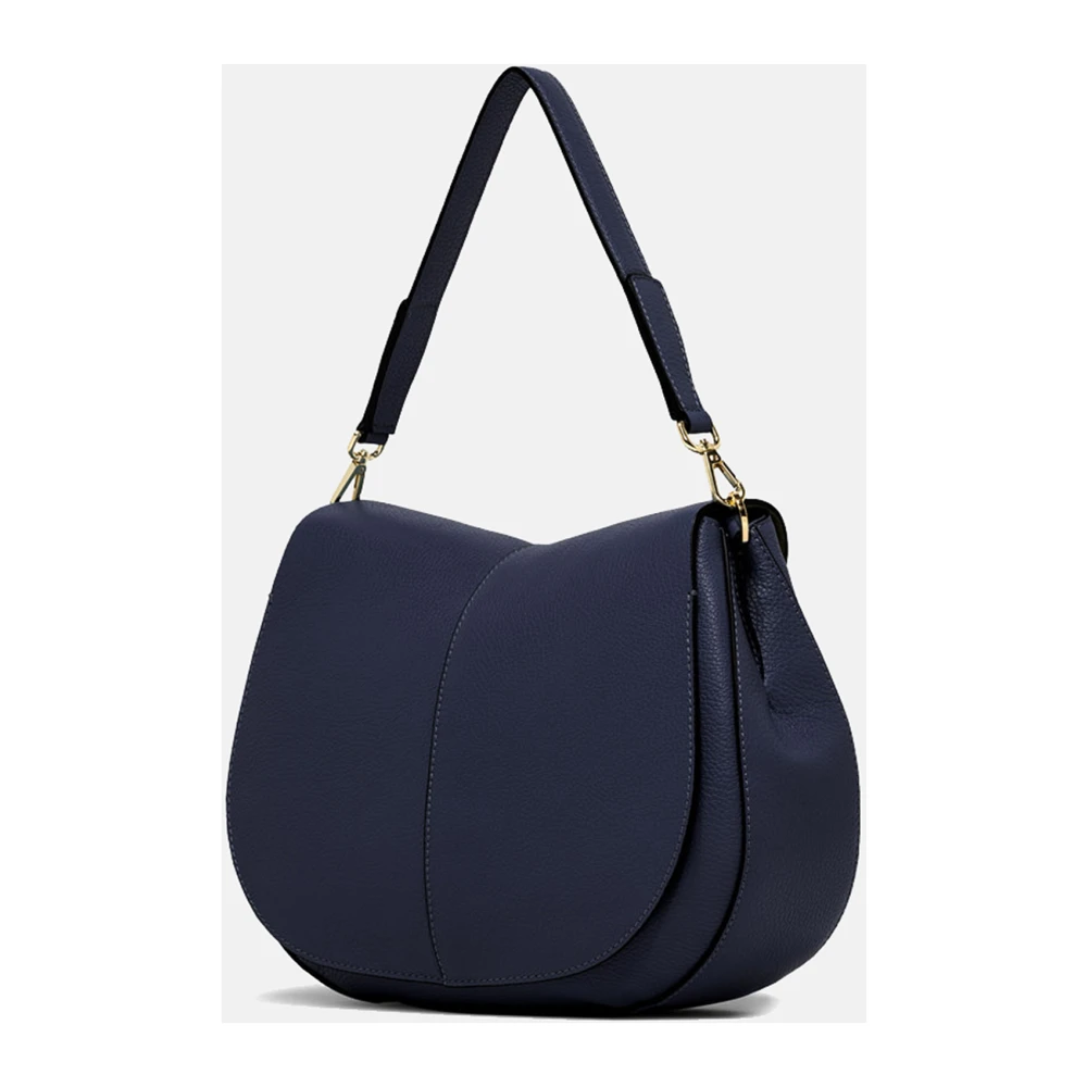 Gianni Chiarini Blauwe Helena Round Leren Tas Blue Dames