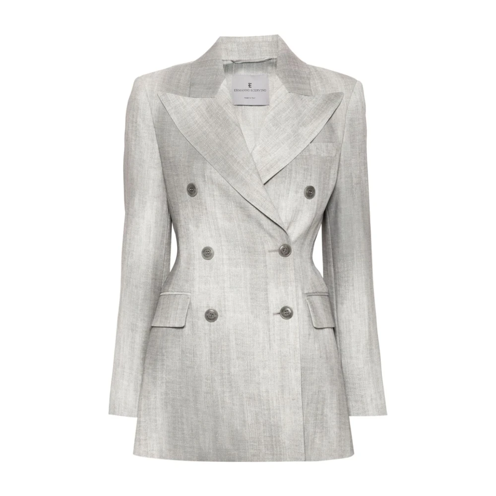 Ermanno Scervino Lichtgrijs Beige Dames Buitenkleding Aw24 Gray Dames