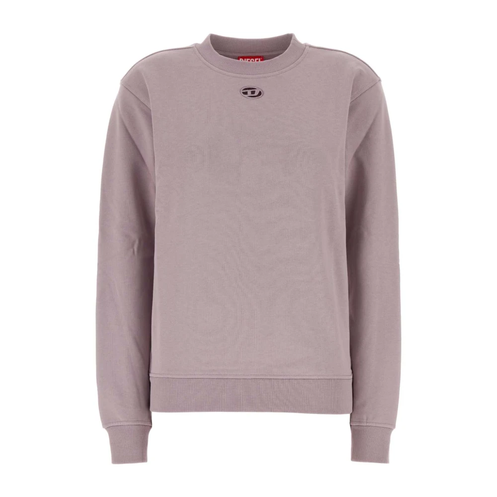 Diesel Vrouw Purper Hoodies & Sweatvesten Dames, Paars, Xs, Katoen, F-Normy-Od Sweatshirt