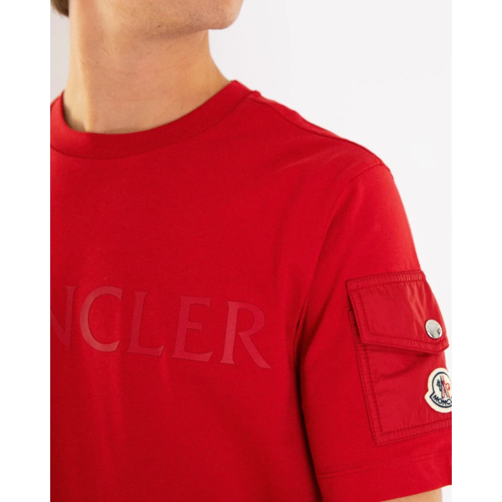 Moncler Heren Korte Mouw T-shirt Red Heren