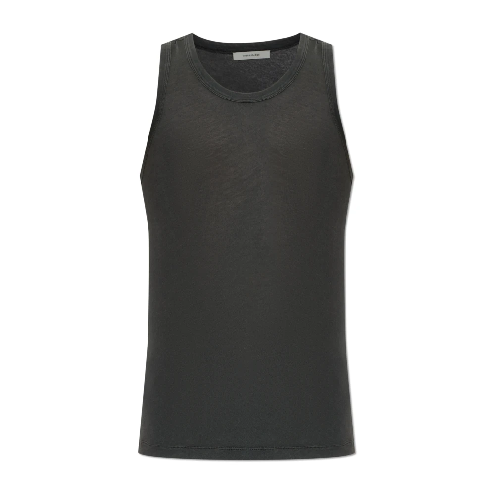 Entire Studios Unisex Grijs Tanktop Met Ronde Hals
