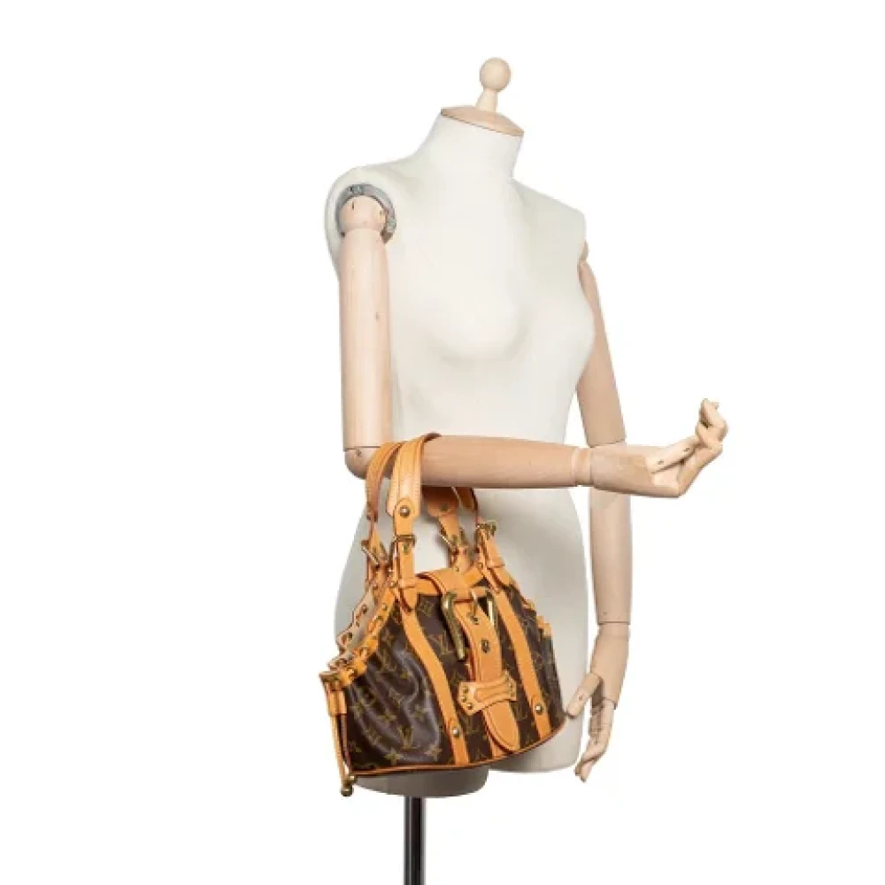Louis Vuitton Vintage Pre-owned Suede handbags Brown Dames