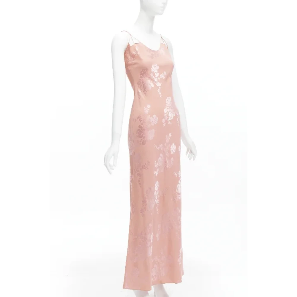 Dior Vintage Pre-owned Wool dresses Pink Dames