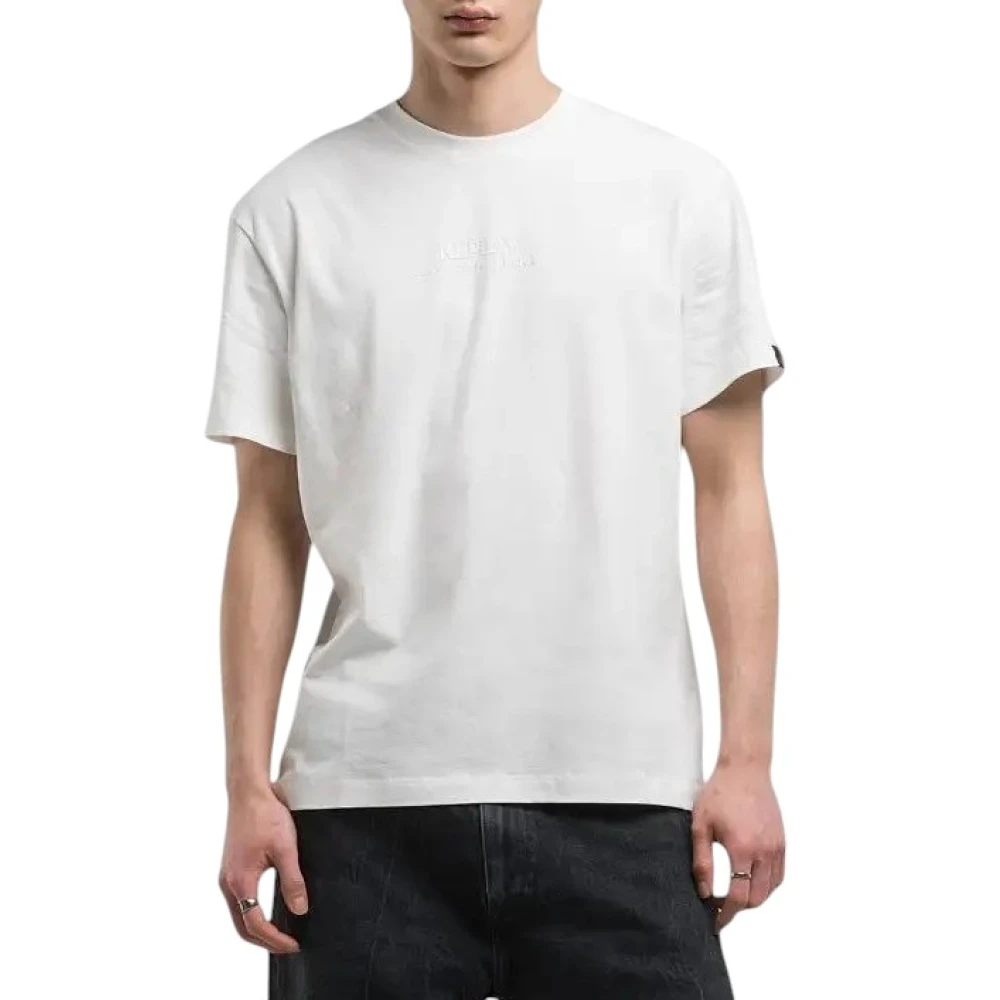 Replay Katoenen T-shirt White Heren