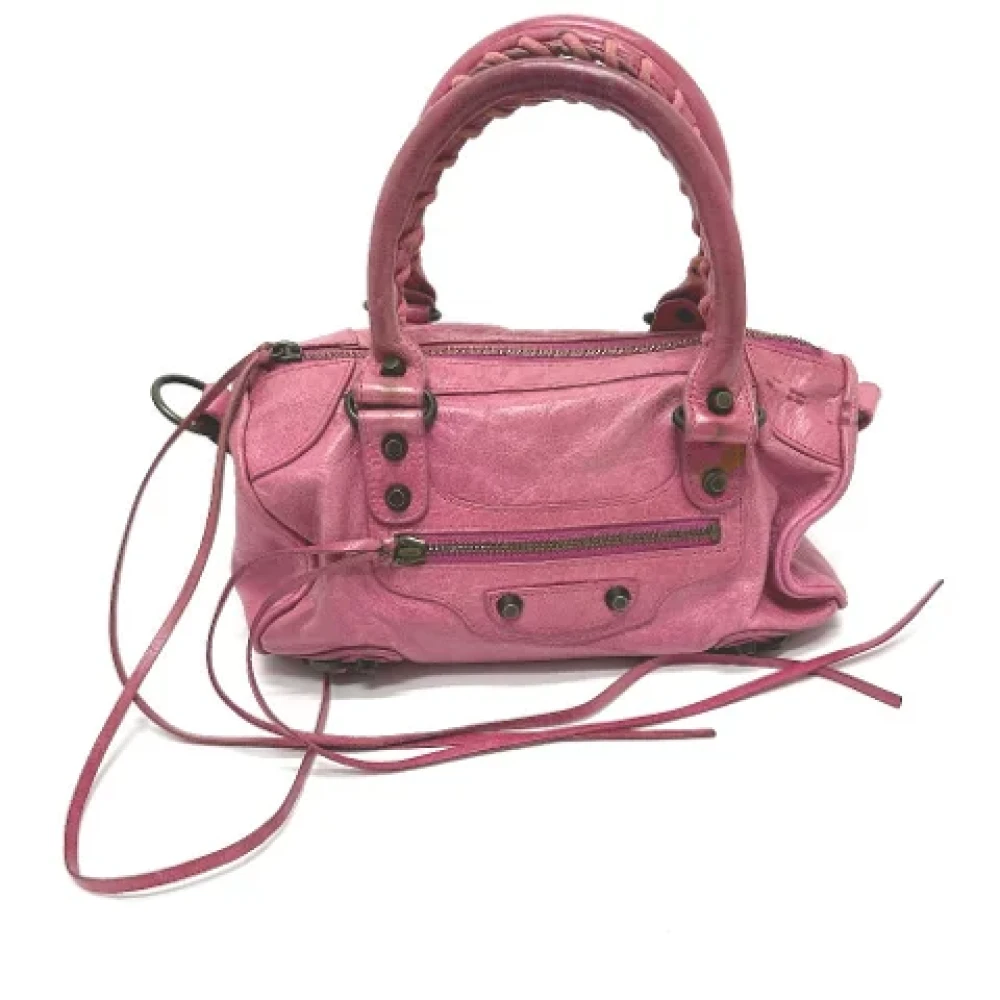 Balenciaga Vintage Pre-owned Leather balenciaga-bags Pink Dames