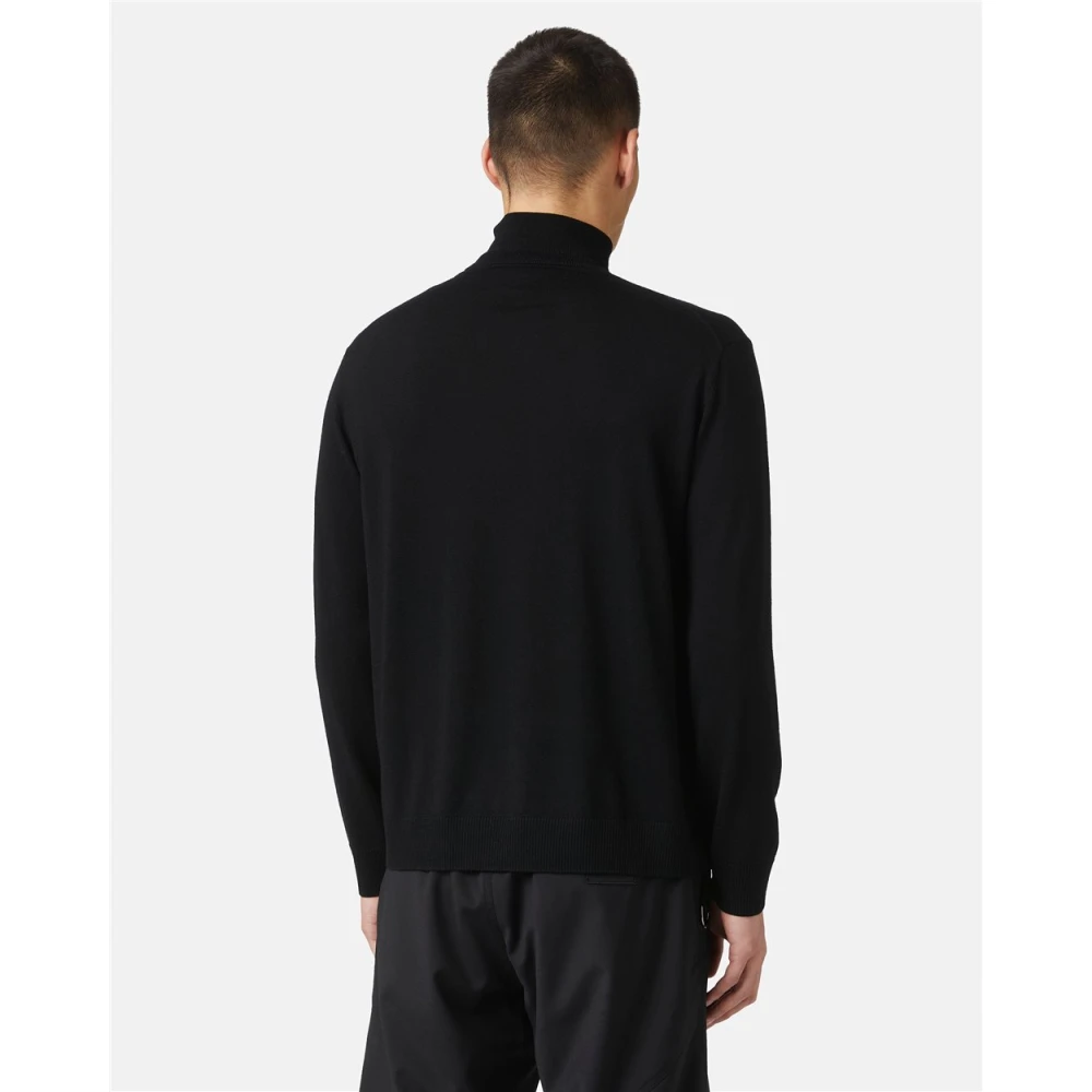Iceberg Wollen coltrui met logo Black Heren