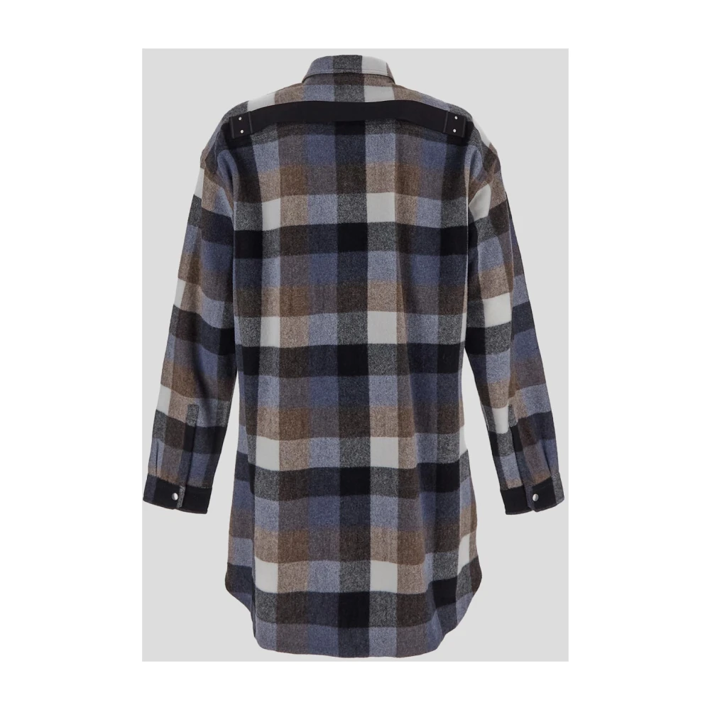 Rick Owens Oversized wollen overshirt Multicolor Heren