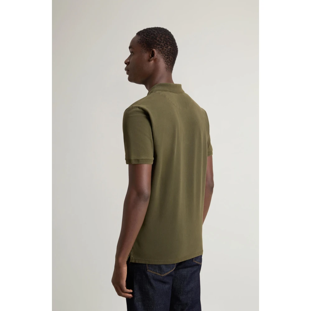 Woolrich Klassieke Polo voor de Zomer Green Heren