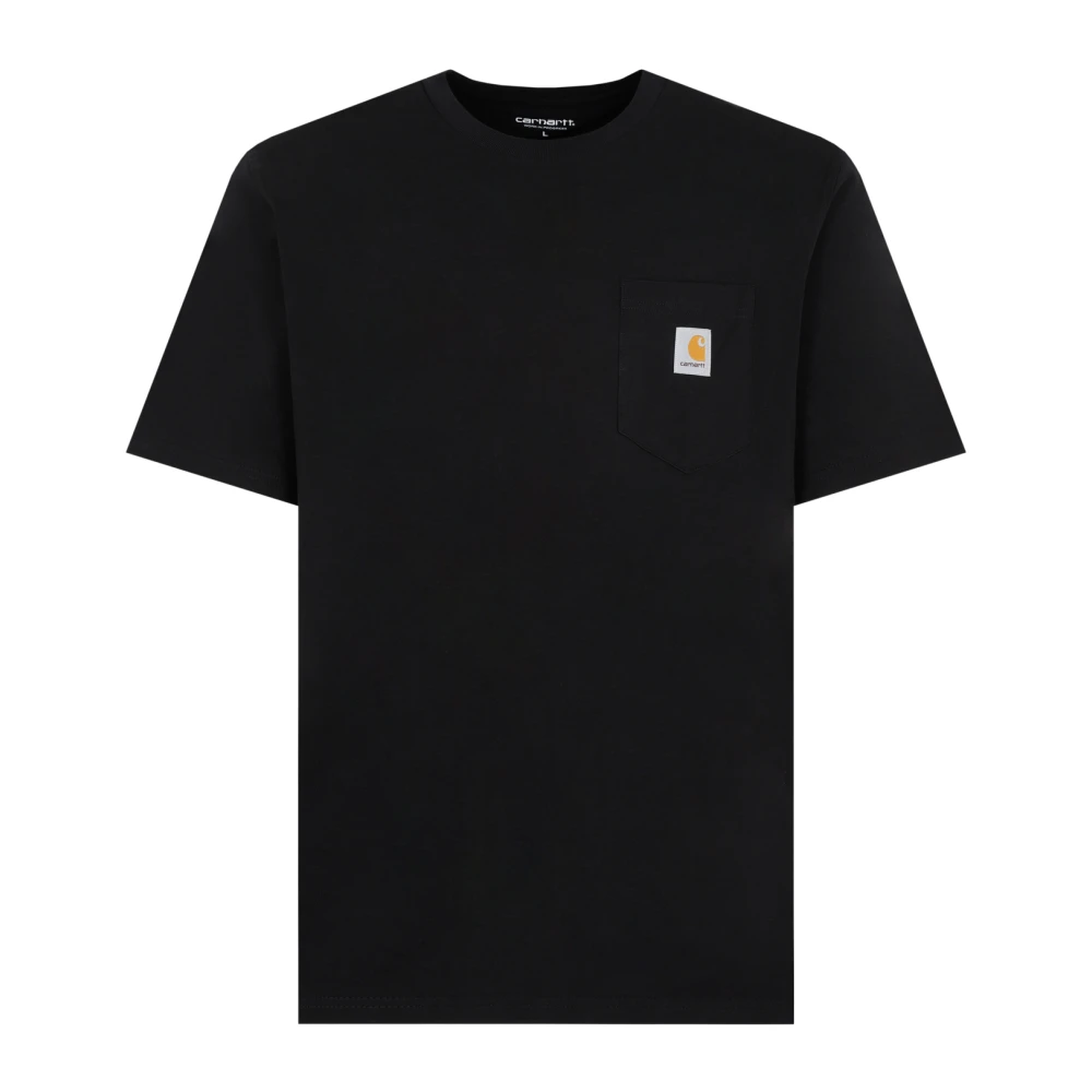Carhartt Wip Men's Black T-Shirts, Xl, Cotton Pocket T-Shirt