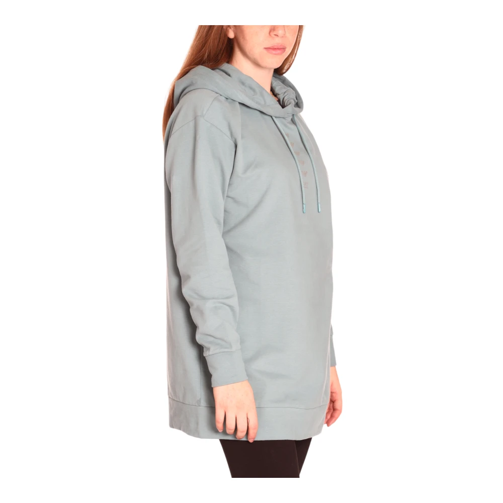 Emporio Armani EA7 Hoodie met Logo Detail Gray Dames