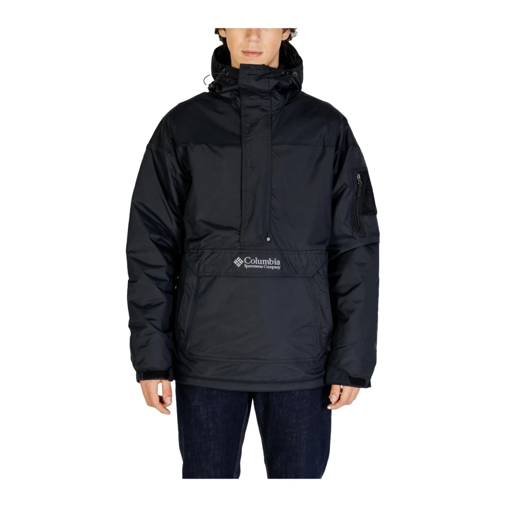 Columbia Zwarte Nylon Hoodie Jas Black Heren