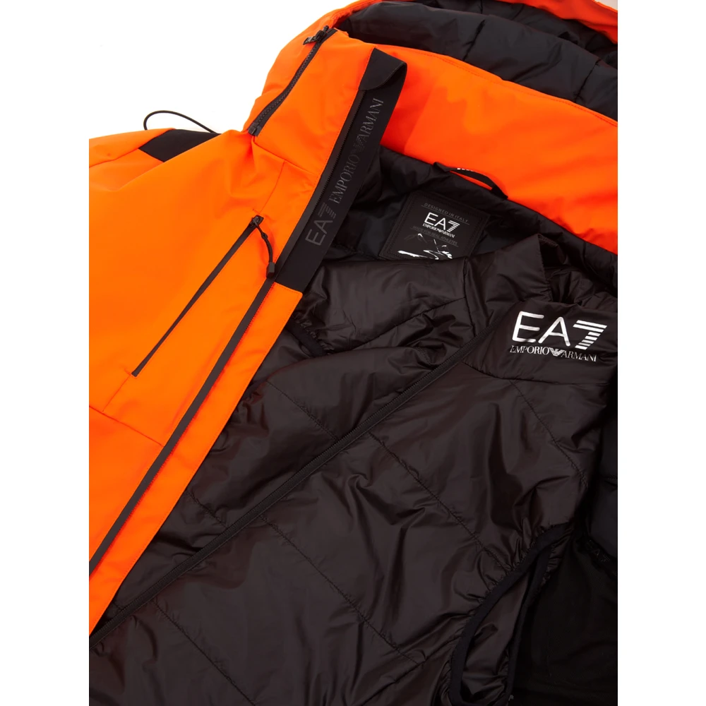 Emporio Armani EA7 Fluorescerende Oranje Technische Jas Orange Heren