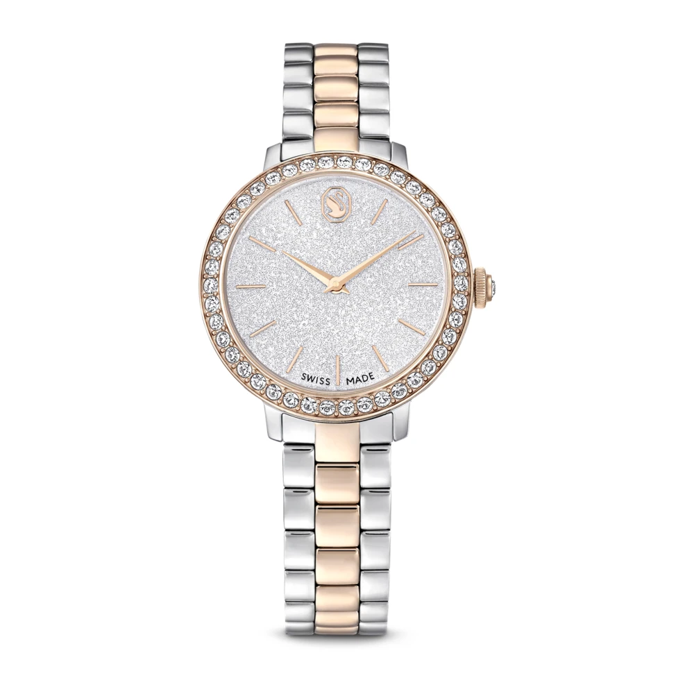 Swarovski Two Colour White Crystal Set Bracelet Watch 5715028 - Image 7