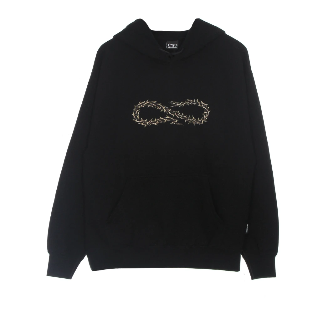 Propaganda Zwarte Thorn Logo Hoodie Lichtgewicht Sweatshirt Black Heren
