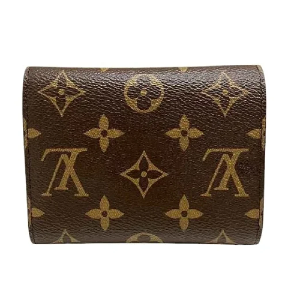 Louis Vuitton Vintage Pre-owned Fabric wallets Brown Dames