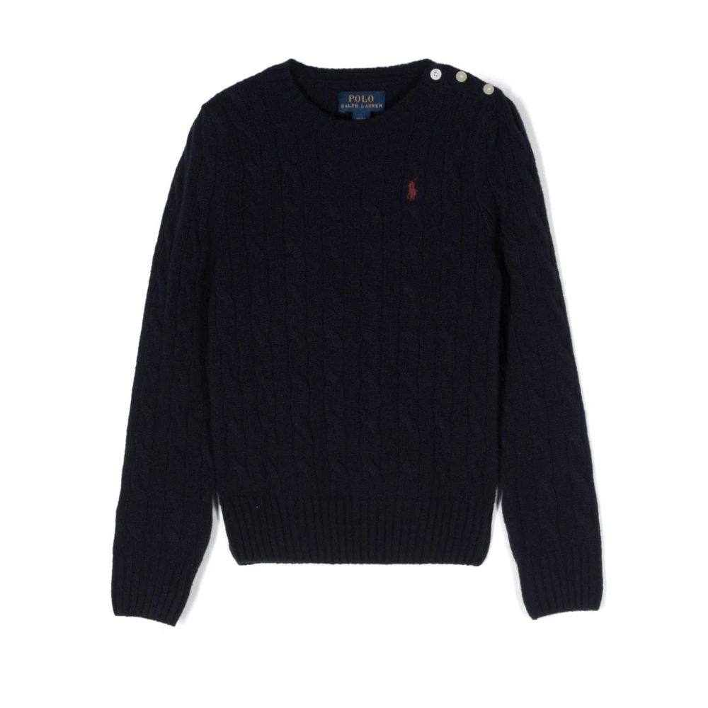 Polo Ralph Lauren Hunter Navy Cable Sweater Pullover Blue, Pojke