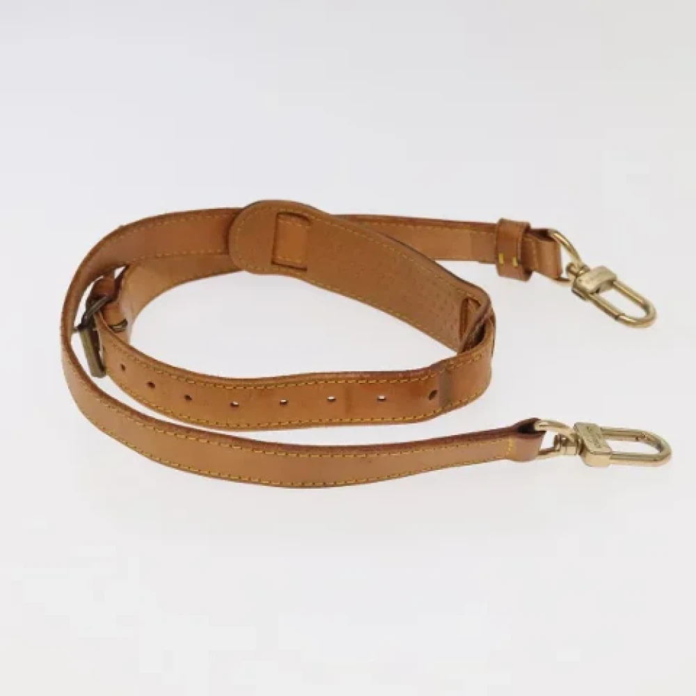 Louis Vuitton Vintage Pre-owned Leather home-office Beige Dames
