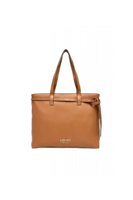 Logo Metallic Shoulder Bag