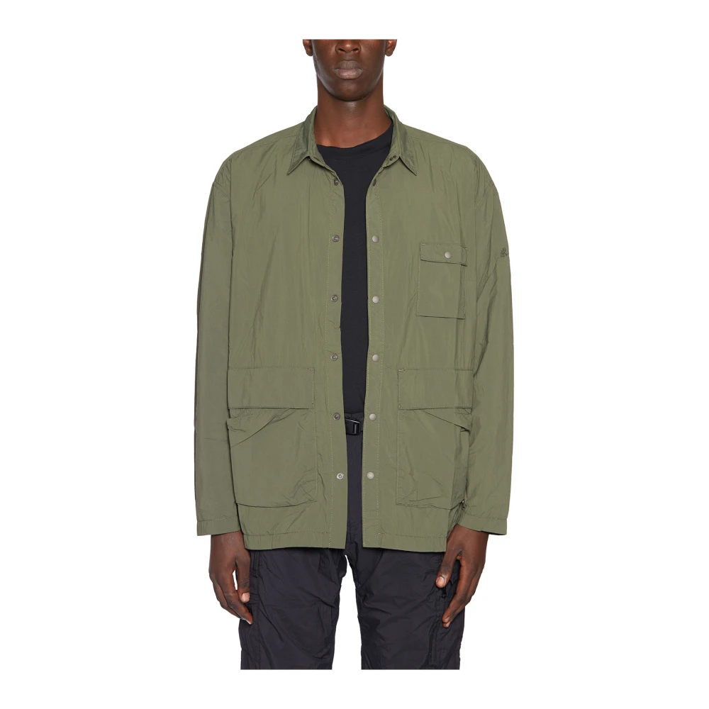 Gramicci Nylon Utility Shirt Green Heren