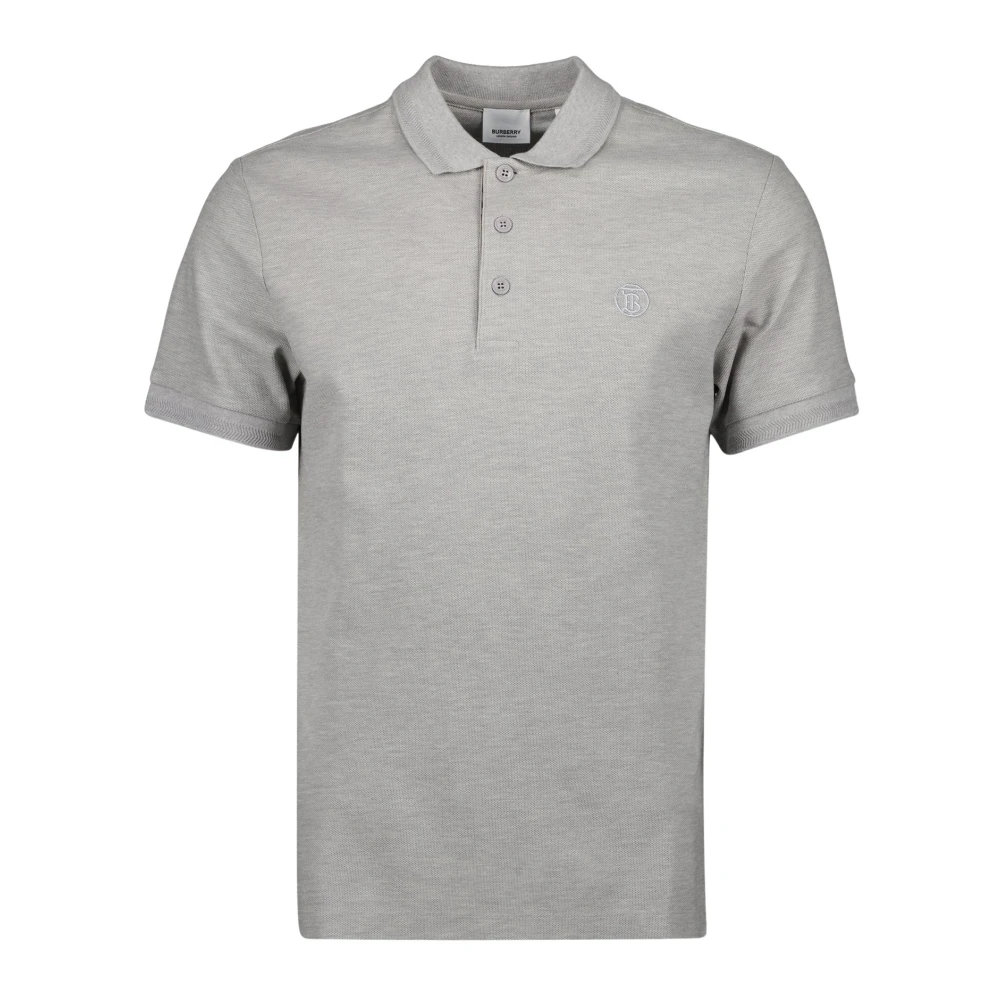 Burberry Klassieke Polo Shirt Lente-Zomer 2024 Gray Heren