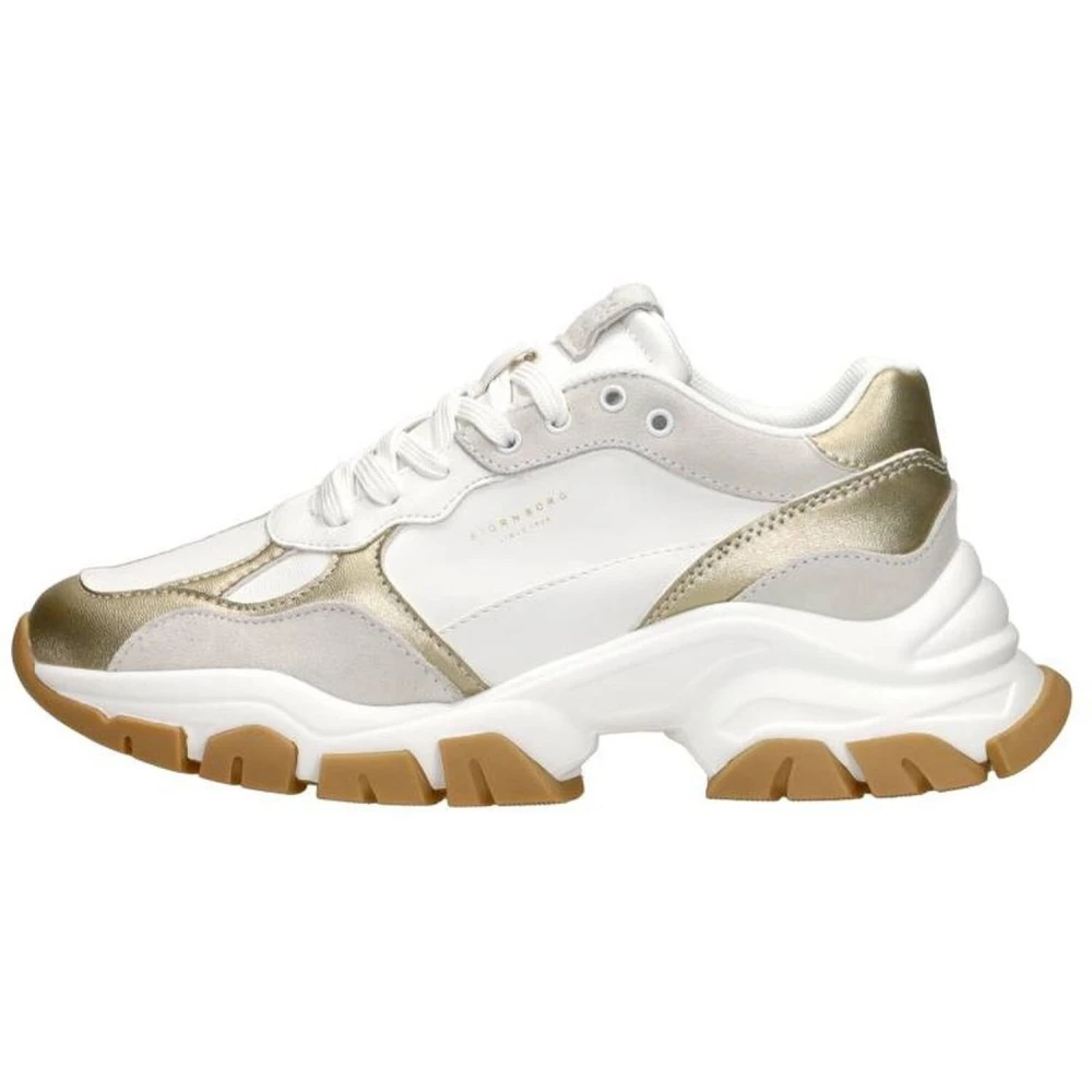 Björn Borg Witte Leren Sneaker Modern Design Dames Schoenen