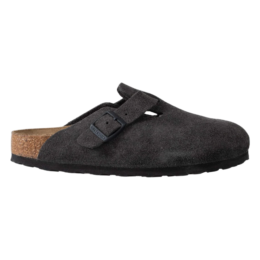 Birkenstock Suede Mockasiner i mockaskinn Black, Dam