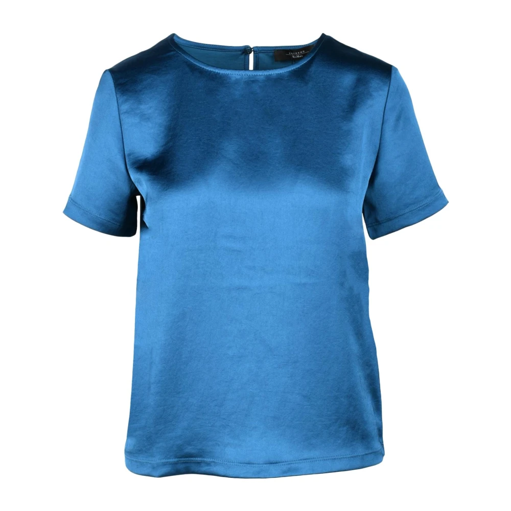 Max Mara Weekend Elegante blouse van 100% polyester Blue Dames