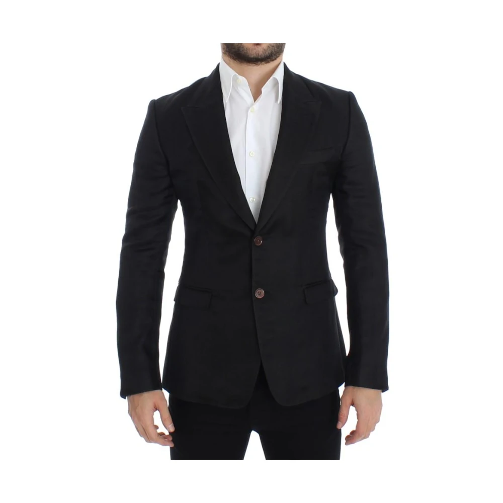 Dolce & Gabbana Slim Fit Blazer Black Heren