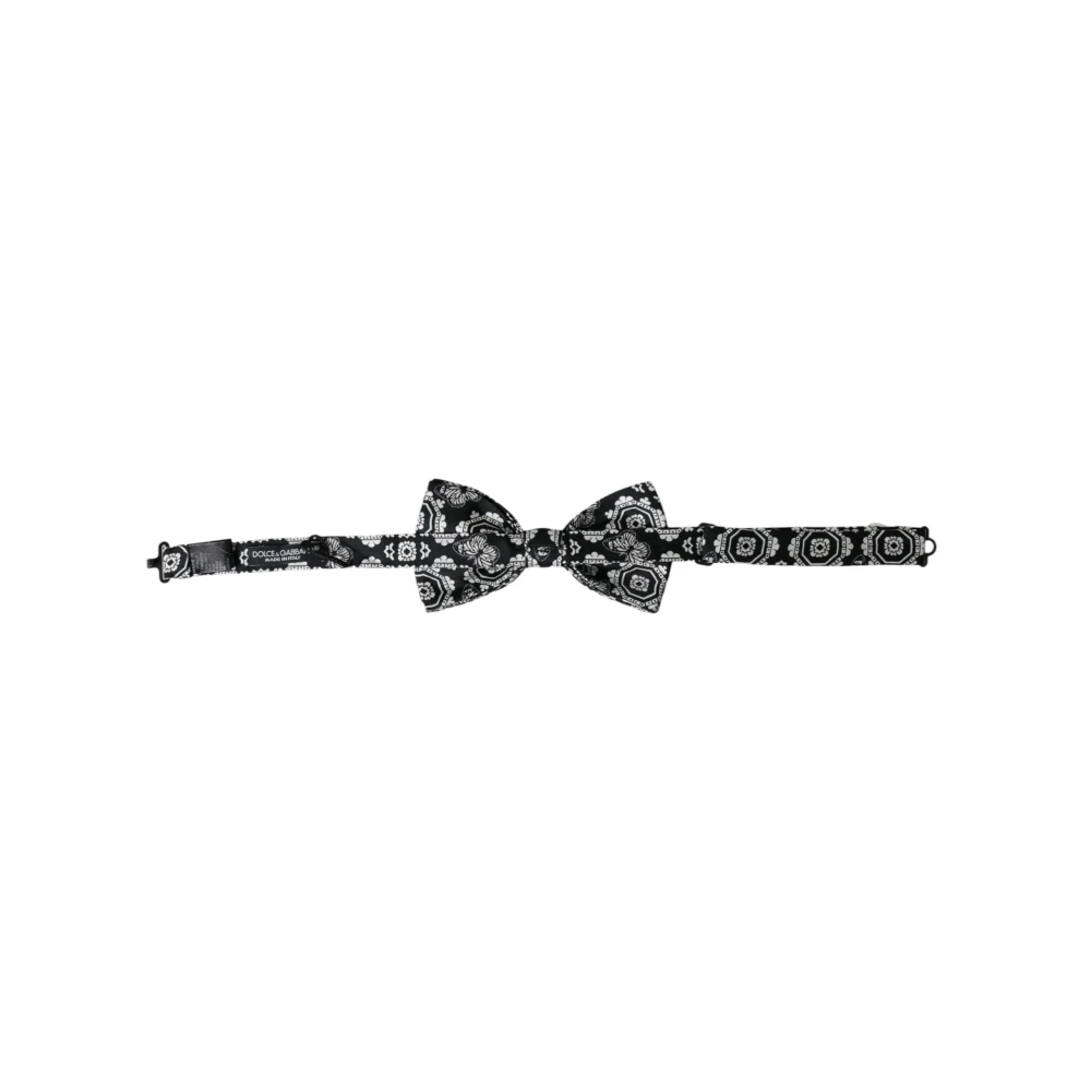 Dolce & Gabbana Verstelbare Hals Heren Vlinderdas Black Heren