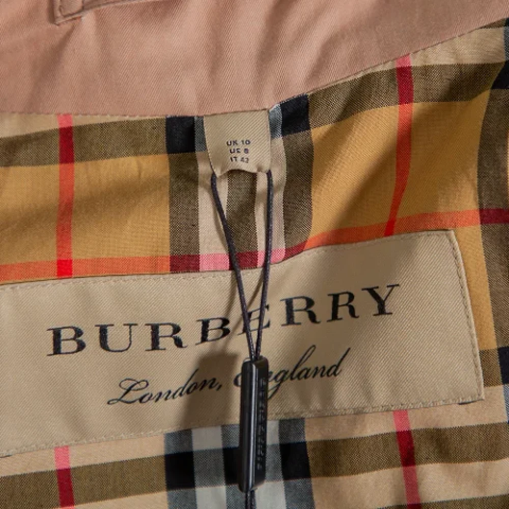 Burberry Vintage Pre-owned Cotton outerwear Pink Dames