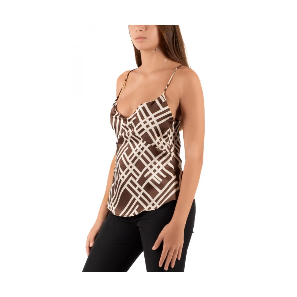 Liu Jo Stijlvolle Top Donna Brown Dames