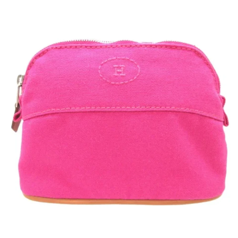 Hermès Vintage Pre-owned Canvas pouches Pink Dames