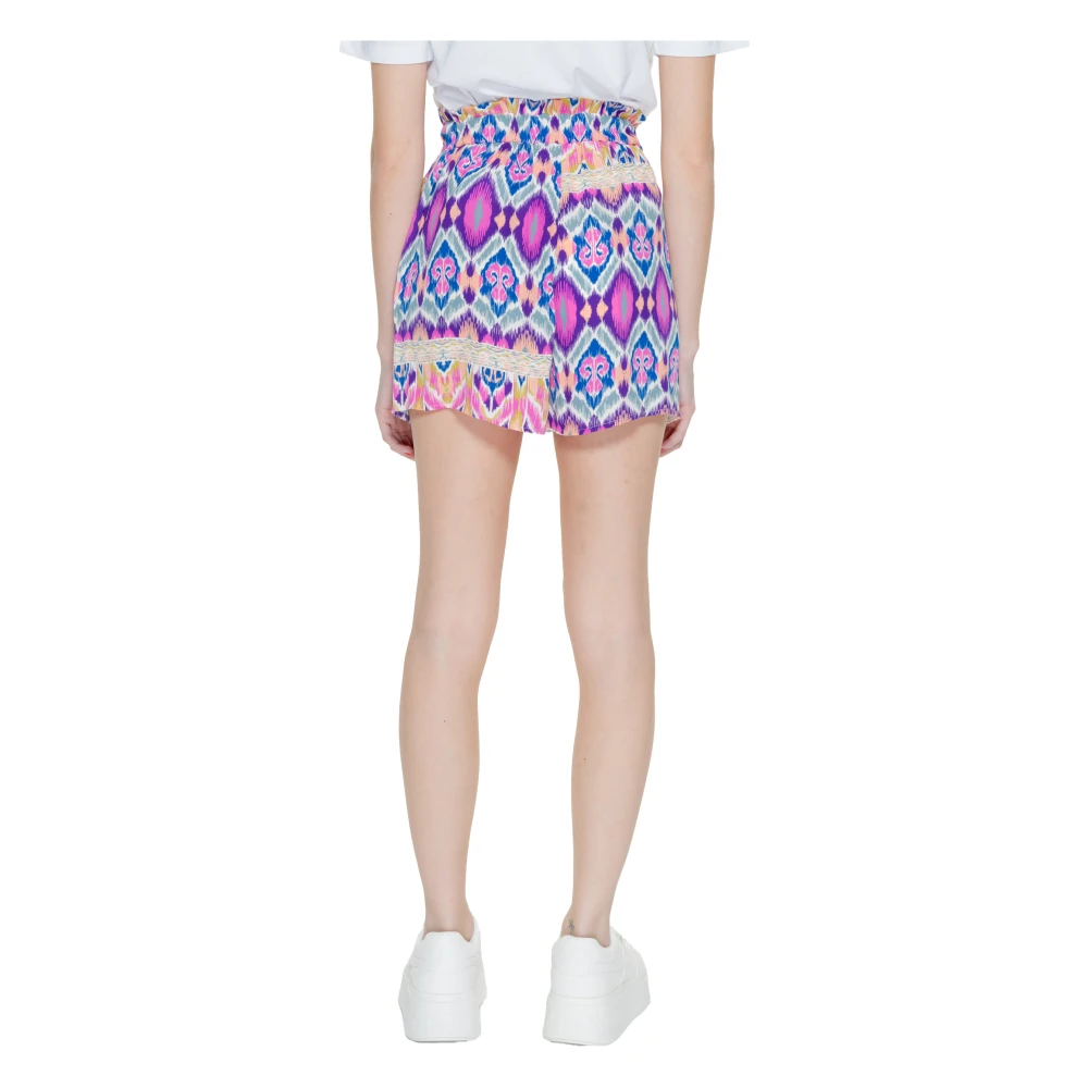 Only Polyester Shorts Lente Zomer Collectie Multicolor Dames