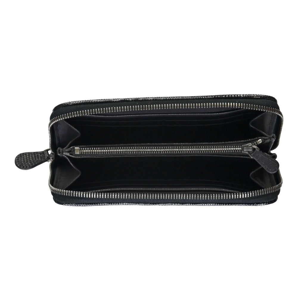 Bottega Veneta Korrelig Leren Ritsportemonnee Blue Heren