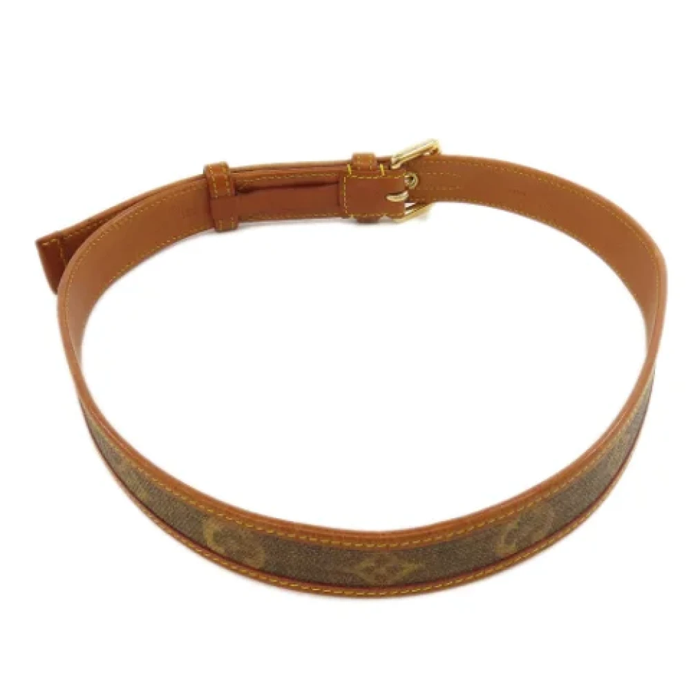 Louis Vuitton Vintage Pre-owned Leather belts Brown Dames