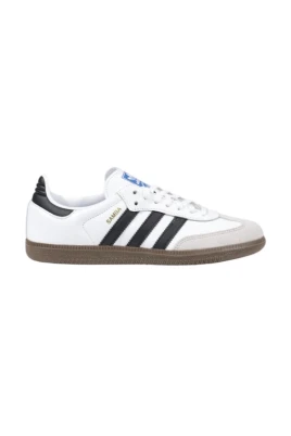 Svart Och Vit Läder Sneaker