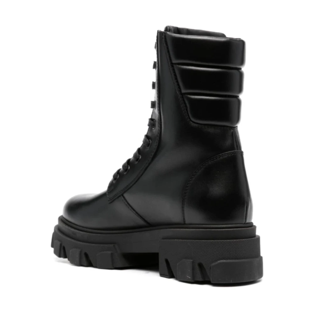 Gia Borghini Leren Veterschoenen Black Dames