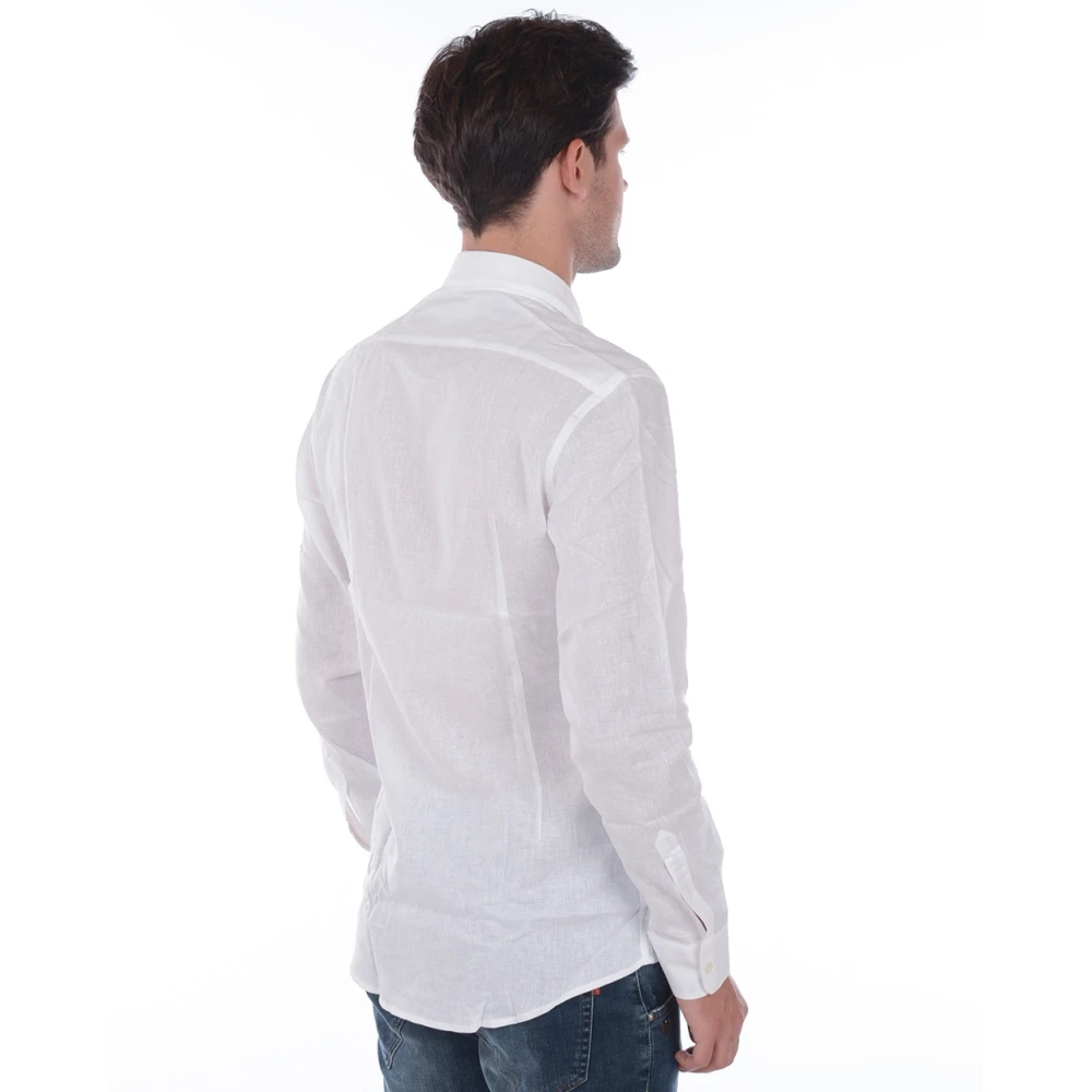 Daniele Alessandrini Basisoverhemd White Heren