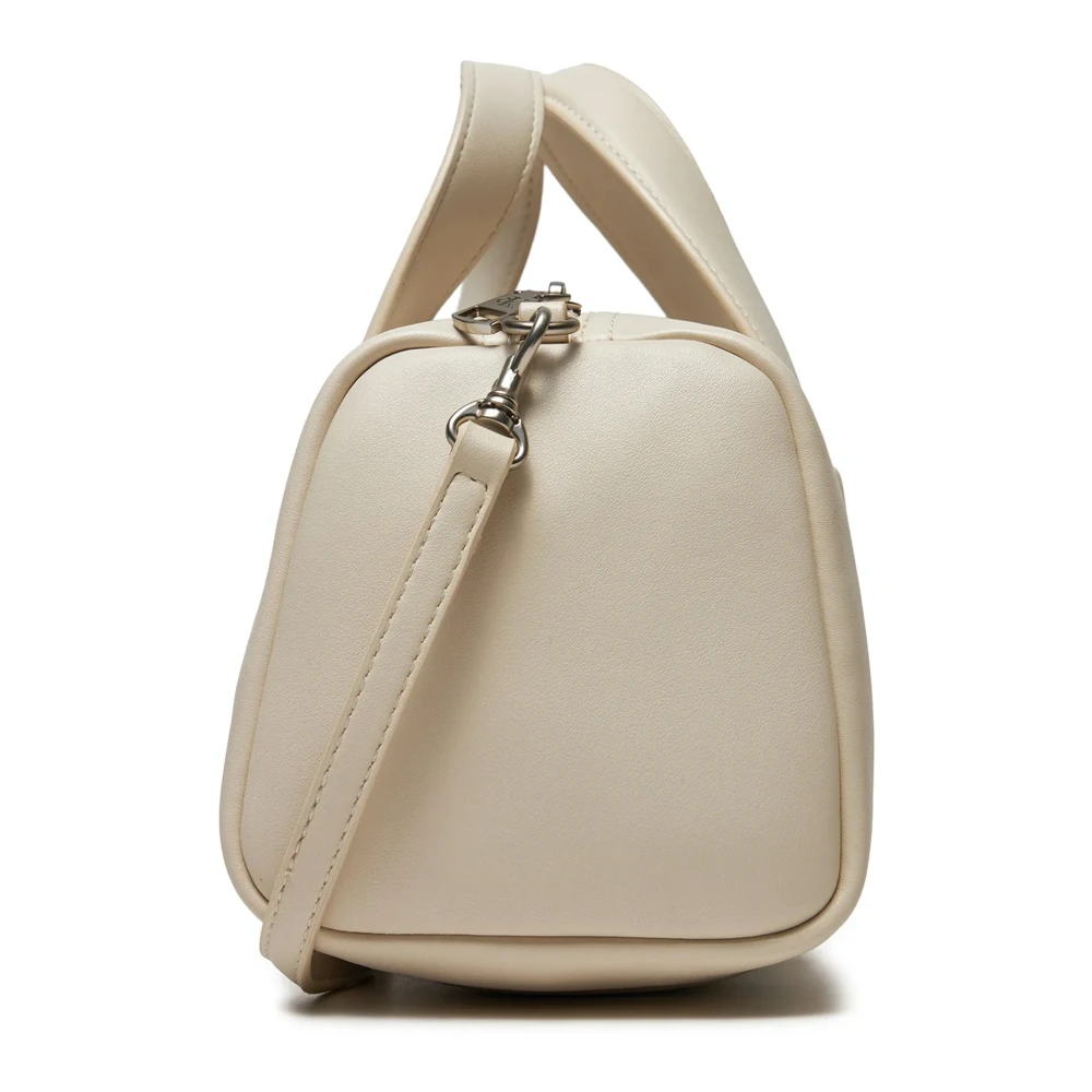 Calvin Klein Jeans Vierkante Barrel Tas Herfst Winter Collectie Beige Dames