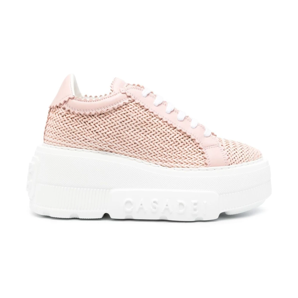 Casadei Women's Pink Stylish Sneakers For Everyday Wear