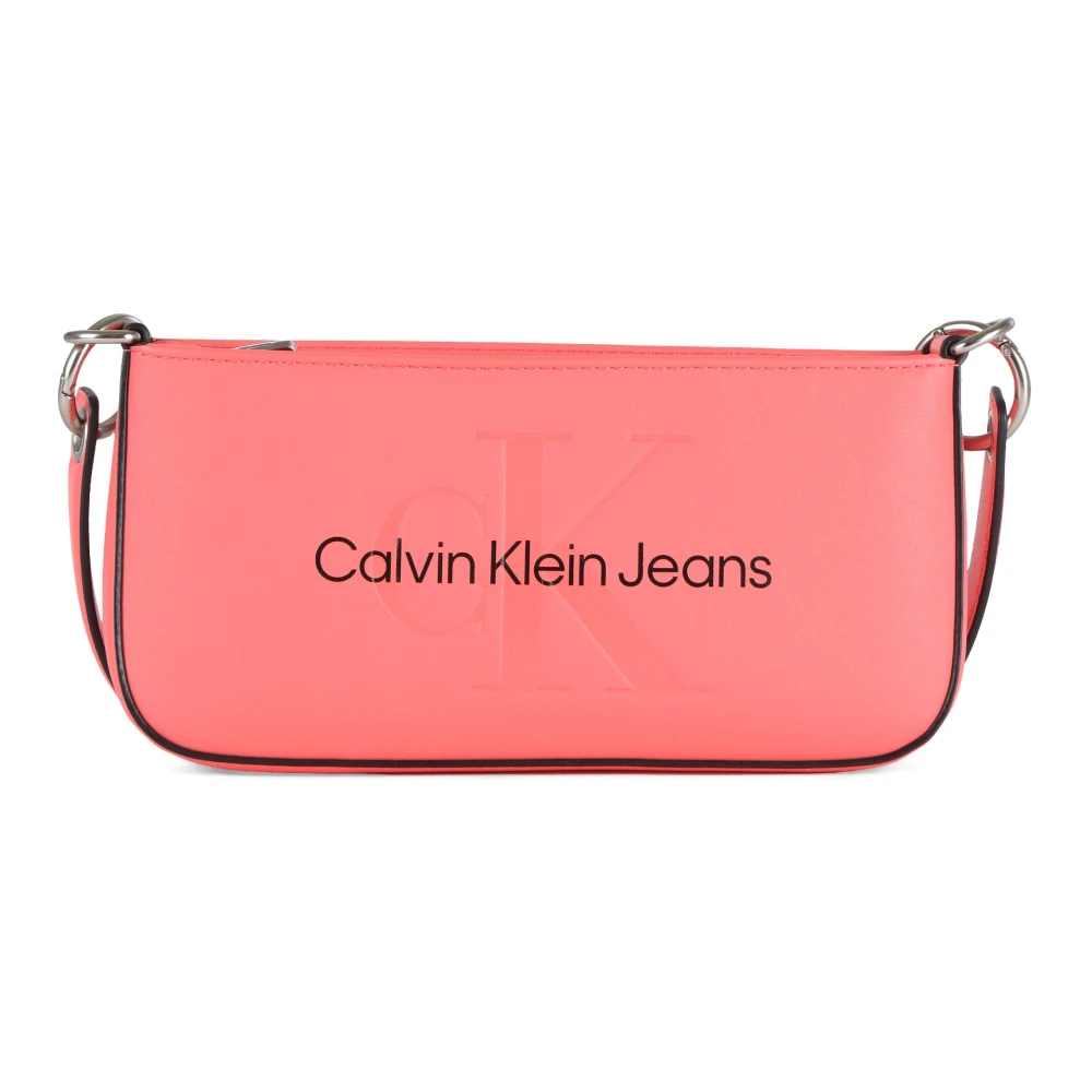 Calvin Klein Jeans Schoudertas met Logo Pink Dames